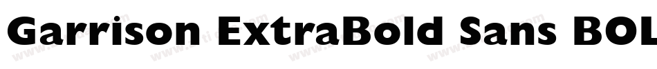 Garrison ExtraBold Sans BOLD字体转换